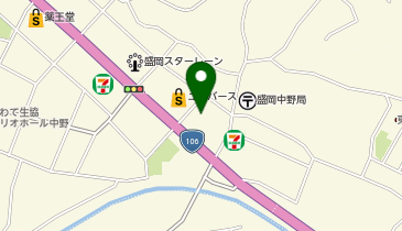 クスリのアオキ 盛岡中野店の地図画像