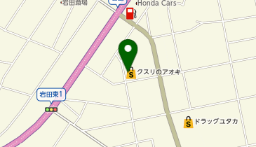 クスリのアオキ 岩田店の地図画像