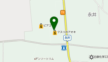 クスリのアオキ 菰野店の地図画像