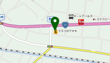クスリのアオキ 萱場店の地図画像
