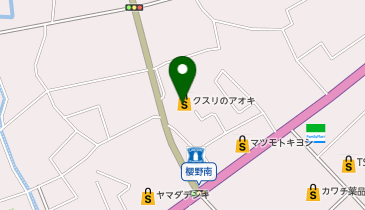 クスリのアオキ 櫻野店の地図画像