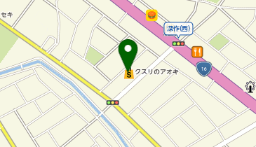 クスリのアオキ 深作店の地図画像