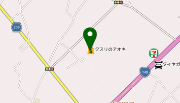 クスリのアオキ 下影森店の地図画像