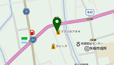 クスリのアオキ 矢板店の地図画像