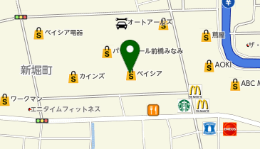 前橋みなみモール接骨院の地図画像