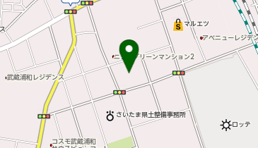 武蔵浦和ロッテスクエア鍼灸接骨院【10月 オープン予定】の地図画像
