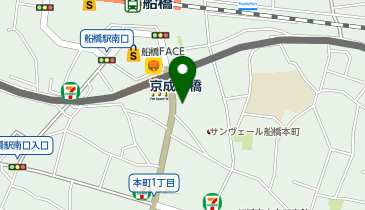 Zina 船橋南口の地図画像