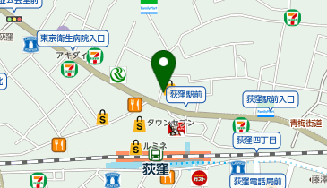 Zina 荻窪の地図画像