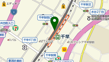 Zina 福岡千早の地図画像