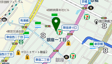 Zina 銀座の地図画像