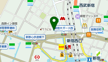 Zina 新宿の地図画像