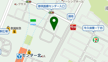 Zina センター北の地図画像