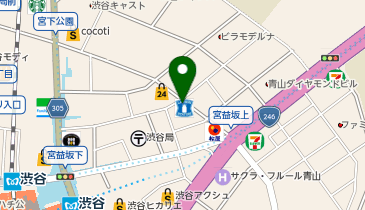 Zina 渋谷本店の地図画像