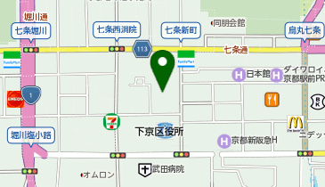 Zina 京都駅前の地図画像