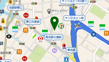 Zina 池袋の地図画像