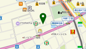 Zina 天神の地図画像