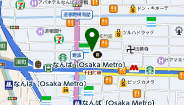 Zina 難波の地図画像