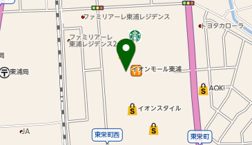 東京東海証券 トヨタFS営業部 イオンモール東浦内営業所の地図画像
