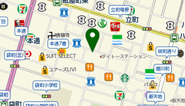beauty:beast men&rsquo;s 広島立町店の地図画像