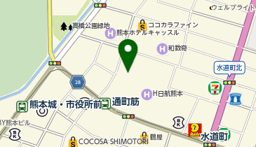 ba-boo by beauty:beast Academy 熊本店の地図画像