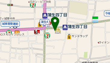 キングラム 蒲生四丁目店の地図画像