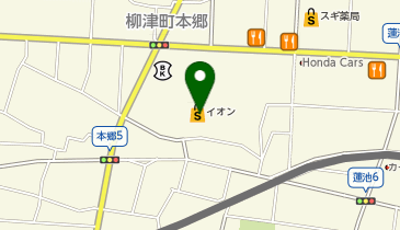 イオン柳津店の地図画像