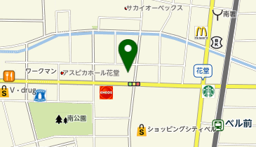キングラム 花堂店の地図画像