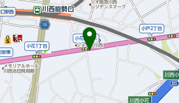 キングラム 川西店の地図画像