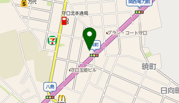 キングラム 守口店の地図画像