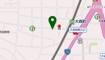 キングラム 京急大森町店の地図画像