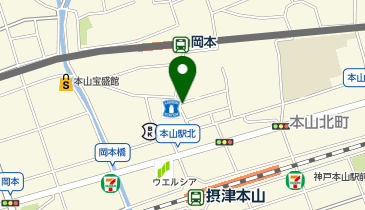 キングラム 神戸岡本店の地図画像