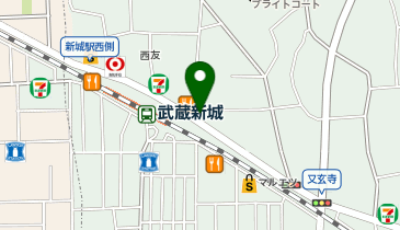 キングラム 武蔵新城店の地図画像