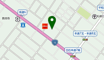 キングラム 札幌白石店の地図画像