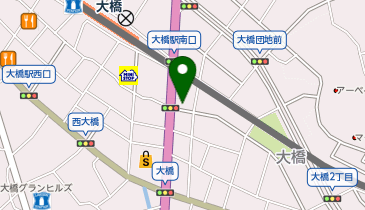キングラム大橋店の地図画像