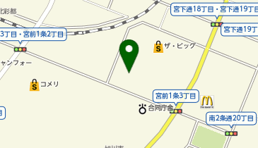 キングラム 旭川宮前店の地図画像