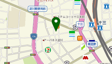 キングラム 十三店の地図画像