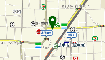キングラム 阪急茨木西口店の地図画像