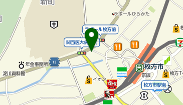 小顔整体研究所 KSラボ 大阪 枚方店の地図画像
