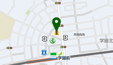 ハニーズ 学園前店の地図画像