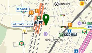 ハニーズ シァル鶴見店の地図画像