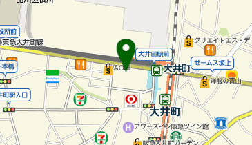 ハニーズ 大井町店の地図画像