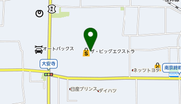 ハニーズ 大安寺店の地図画像