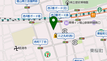 ハニーズ リム福山店の地図画像
