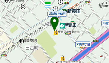 ハニーズ 東急プラザ新長田店の地図画像