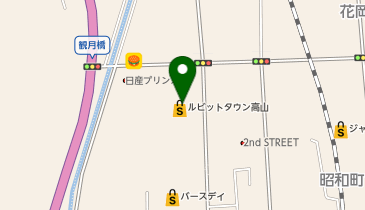 ハニーズ ルビットタウン高山店の地図画像