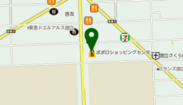 ハニーズ 国立店の地図画像