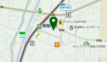ハニーズ 寝屋川アドバンス店の地図画像