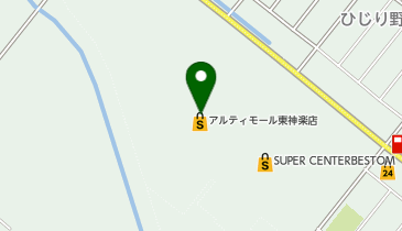 ハニーズ アルティモール東神楽店の地図画像