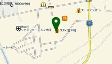 ハニーズ ラスパ西大和店の地図画像