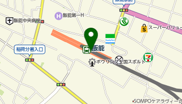 ハニーズ 飯能ペペ店の地図画像